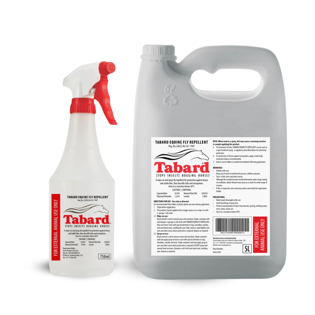 Tabard Equine Fly Spray Value Pack – 750ml + 5L Refill