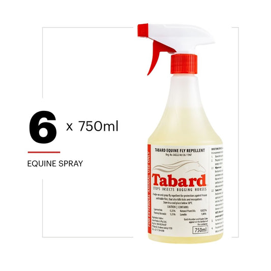 Tabard Equine Fly Spray 750ml – Pack of 6