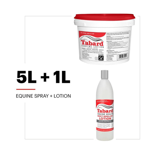 Tabard Equine DEET Lotion Value Pack | 5L + 1L
