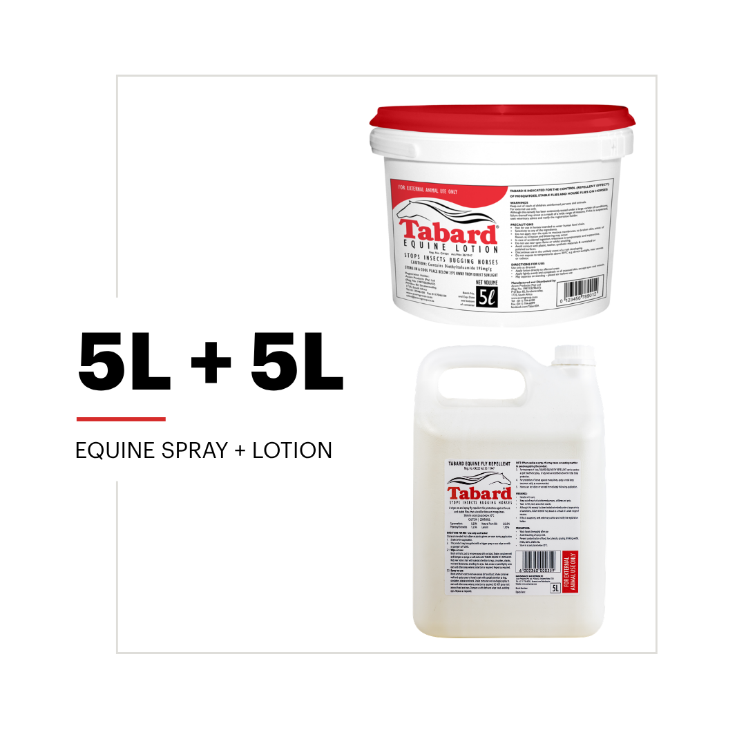 Tabard Equine Yard Bundle | 5L Fly Spray + 5L Lotion