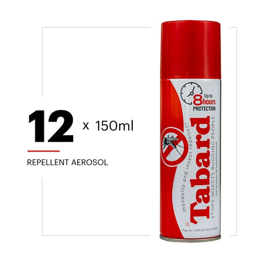Tabard Insect Repellent Aerosol 150g – Pack of 12